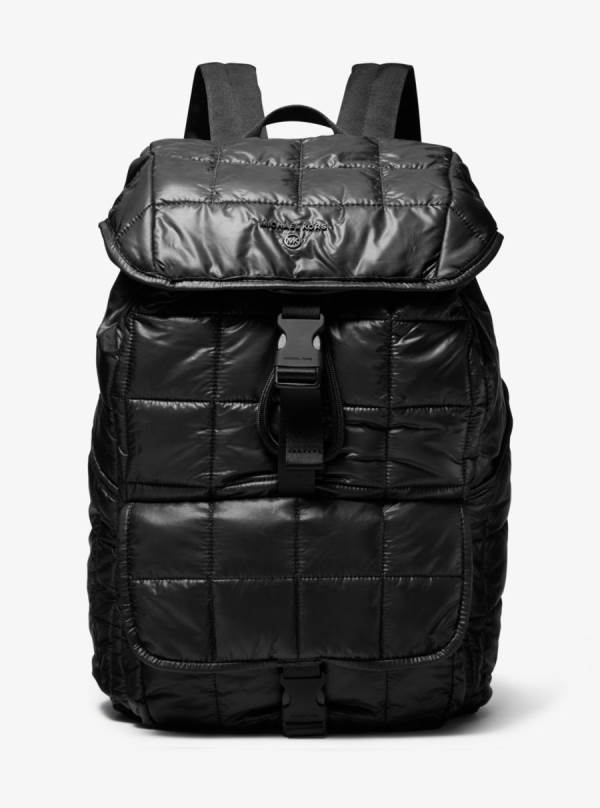 Panske Batohy Michael Kors Stirling Quilted Recycled Polyester Čierne - Tasky Michael Kors Levně | RGOYT-2481
